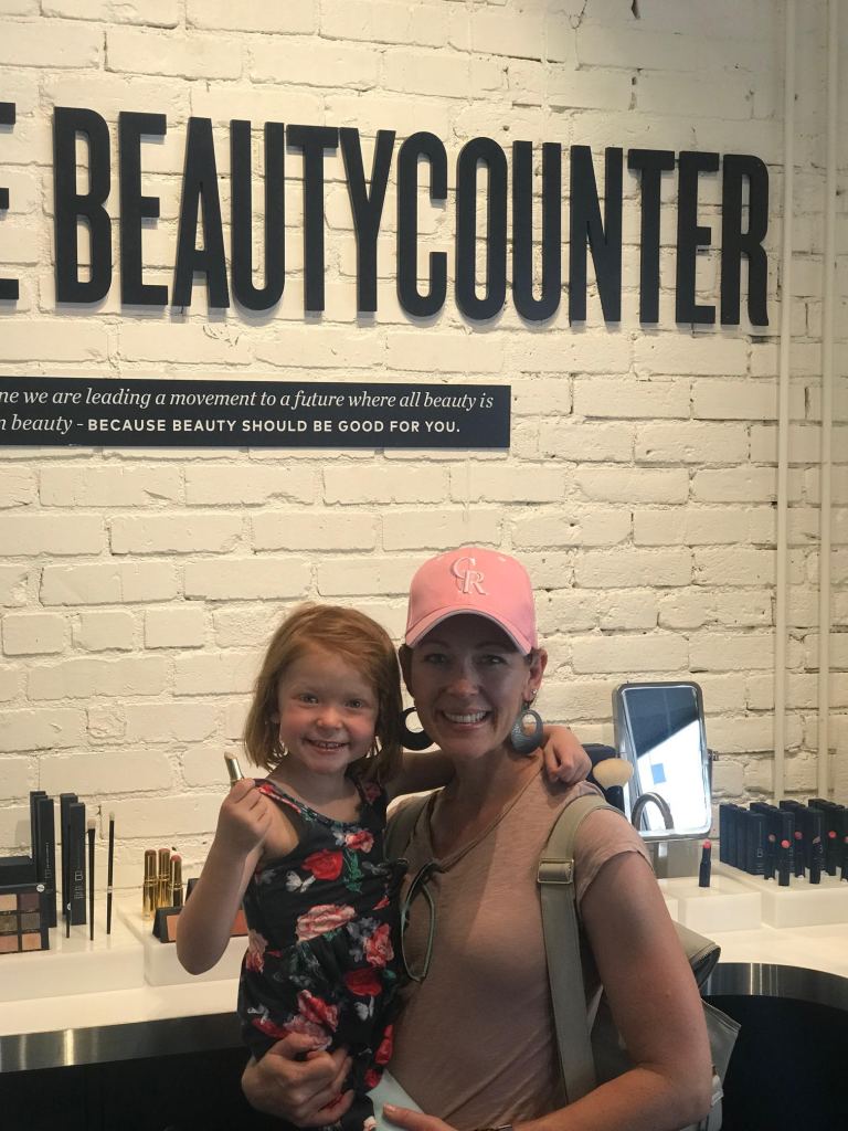 Amber and Charlotte at Beautycounter store